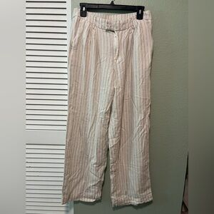 a new day Beige Striped Men's Dress Pants